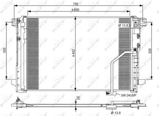 Condenser, air conditioning EASY FIT 35793