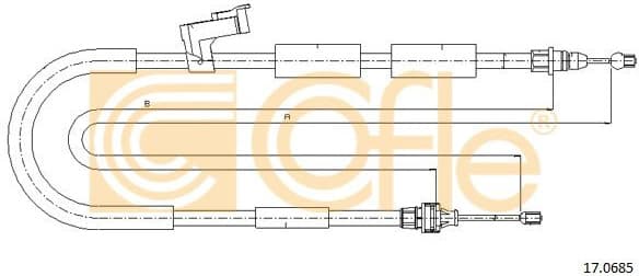Cable Pull, parking brake 17.0685