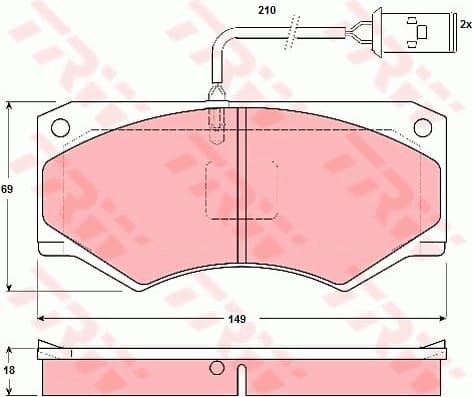Brake Pad Set, disc brake GDB1248