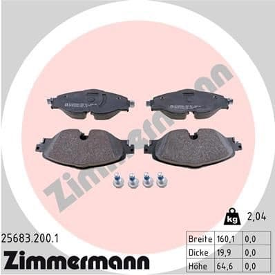 Brake Pad Set, disc brake 25683.200.1
