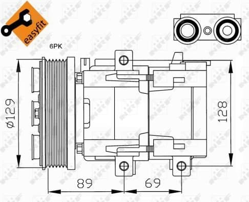 Compressor, air conditioning EASY FIT 32212