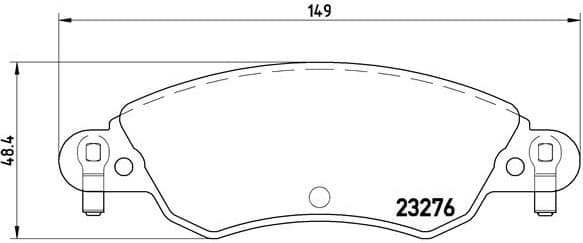 Brake Pad Set, disc brake PRIME LINE P61070