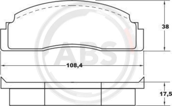 Brake Pad Set, disc brake A.B.S. 36113