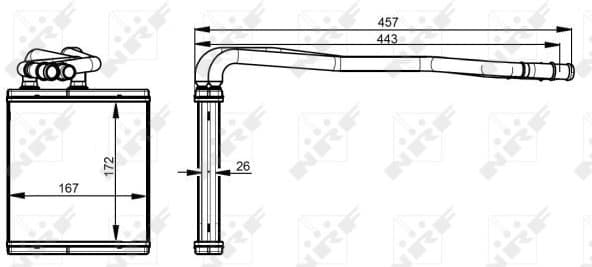 Heat Exchanger, interior heating 54343