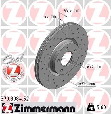 Brake Disc SPORT BRAKE DISC Z 370.3084.52