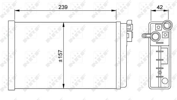 Heat Exchanger, interior heating 58640