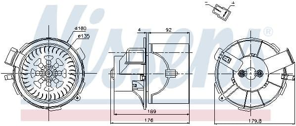 Interior Blower 87138