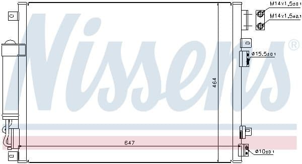 Condenser, air conditioning ** FIRST FIT ** 94874