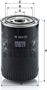 Oil Filter W940/29