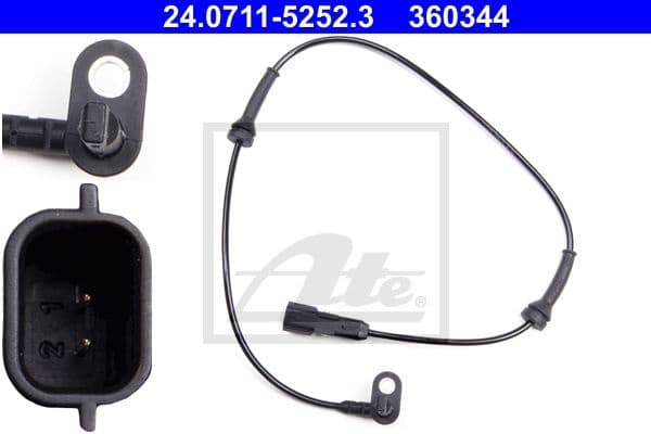 Sensor, wheel speed 24.0711-5252.3