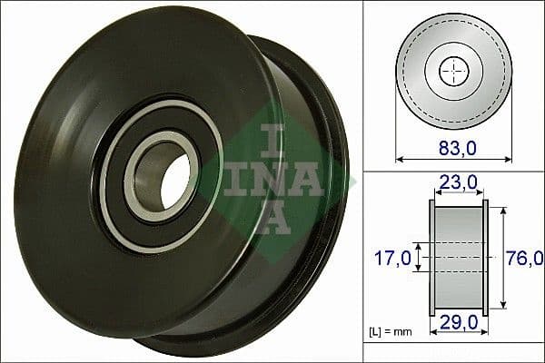 Deflection/Guide Pulley, V-ribbed belt 532073010