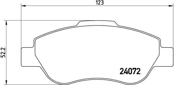 Brake Pad Set, disc brake PRIME LINE P23097
