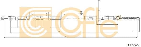 Cable Pull, parking brake 17.5065