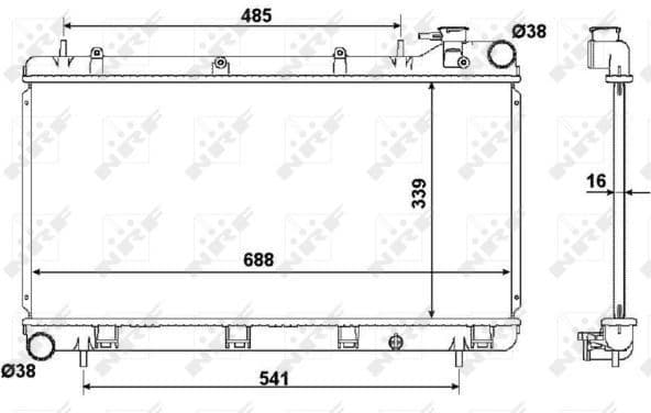 Radiator, engine cooling 53696 - image 5