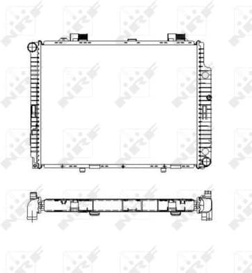 Radiator, engine cooling EASY FIT 55331