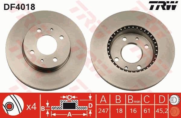 Brake Disc DF4018