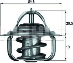Thermostat, coolant BEHR TX583D