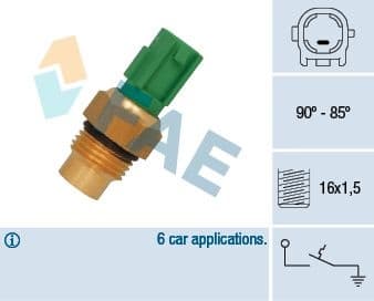 Temperature Switch, radiator fan 36711