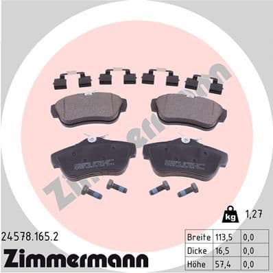 Brake Pad Set, disc brake 24578.165.2