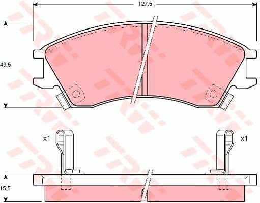 Brake Pad Set, disc brake GDB992