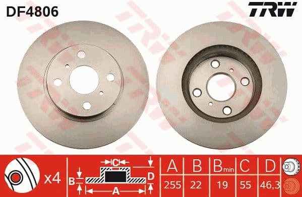 Brake Disc DF4806