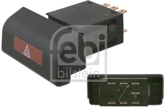 Hazard Warning Light Switch febi Plus 01560