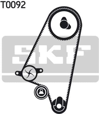 Water Pump & Timing Belt Kit VKMC 90008 - image 2
