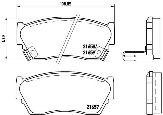 Brake Pad Set, disc brake PRIME LINE P56027