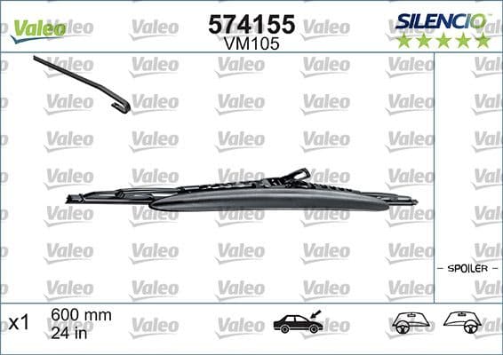 Wiper Blade SILENCIO CONVENTIONAL SINGLE 574155