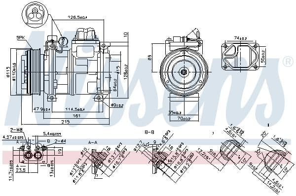 Compressor, air conditioning ** FIRST FIT ** 89093