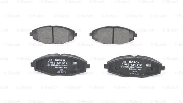 Brake Pad Set, disc brake 0986424512 - image 3