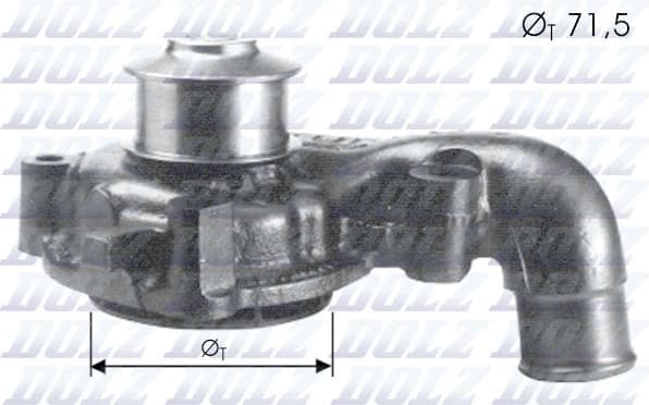 Water Pump, engine cooling F165