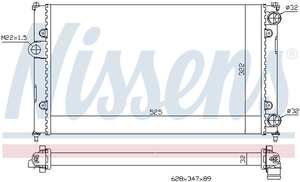 Radiator, engine cooling ** FIRST FIT ** 639961