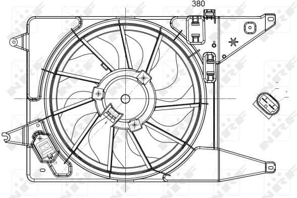 Fan, engine cooling 47225