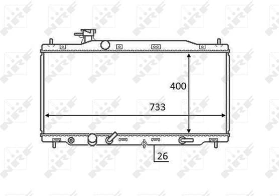 Radiator, engine cooling 58456