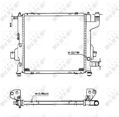 Radiator, engine cooling EASY FIT 50569