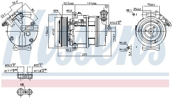 Compressor, air conditioning ** FIRST FIT ** 89397