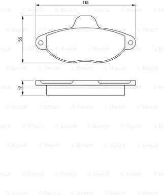 Brake Pad Set, disc brake 0986460968 - image 7