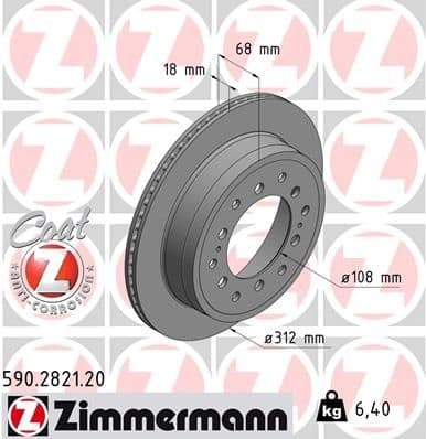 Brake Disc COAT Z 590.2821.20