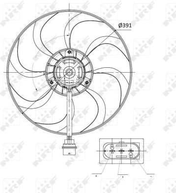 Fan, engine cooling 47375