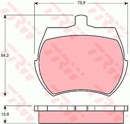 Brake Pad Set, disc brake COTEC GDB332