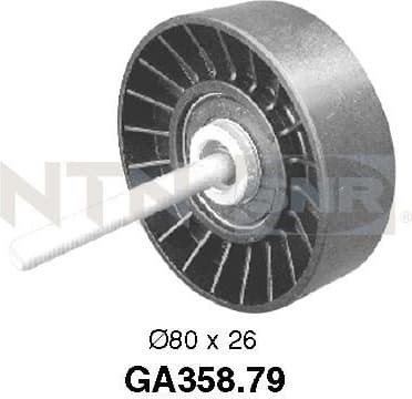 Deflection/Guide Pulley, V-ribbed belt GA358.79