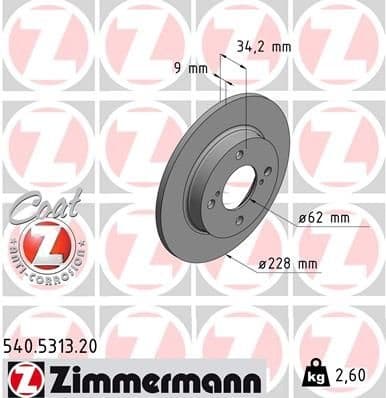 Brake Disc COAT Z 540.5313.20
