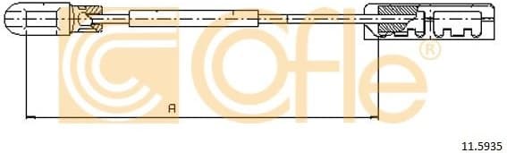 Cable Pull, parking brake 11.5935