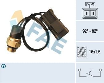 Temperature Switch, radiator fan 37540