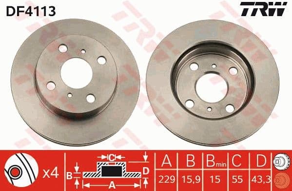 Brake Disc DF4113