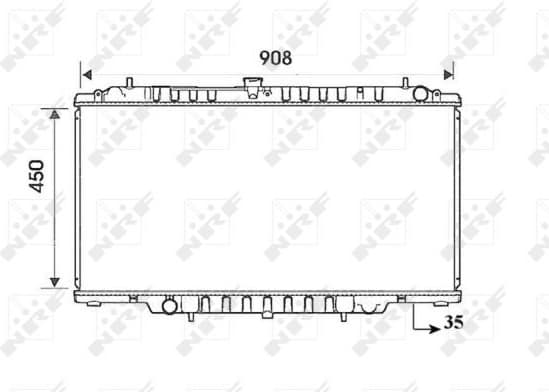 Radiator, engine cooling EASY FIT 53830