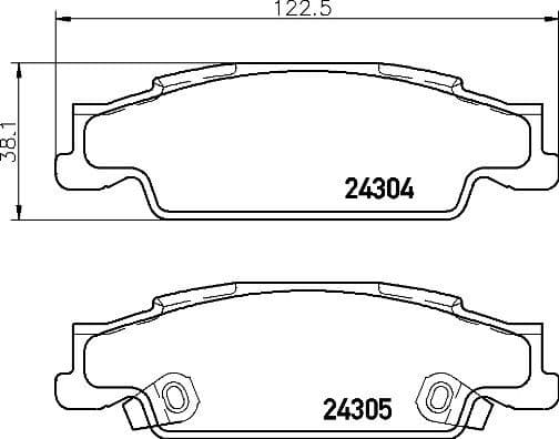 Brake Pad Set, disc brake PRIME LINE P09007