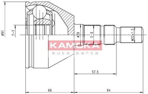 CV joint outer 6037