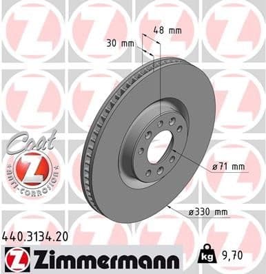Brake Disc COAT Z 440.3134.20